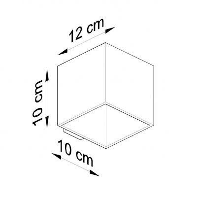 Kinkiet QUAD 1 szary (SL.0058)